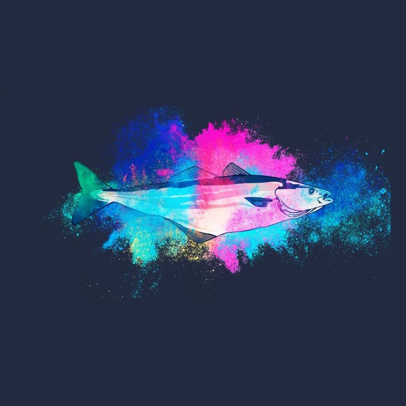 Fisch Köhler farbenfroh