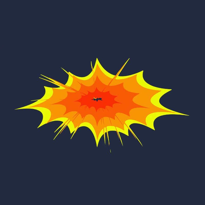 explosion star flame splash color blobs colorful