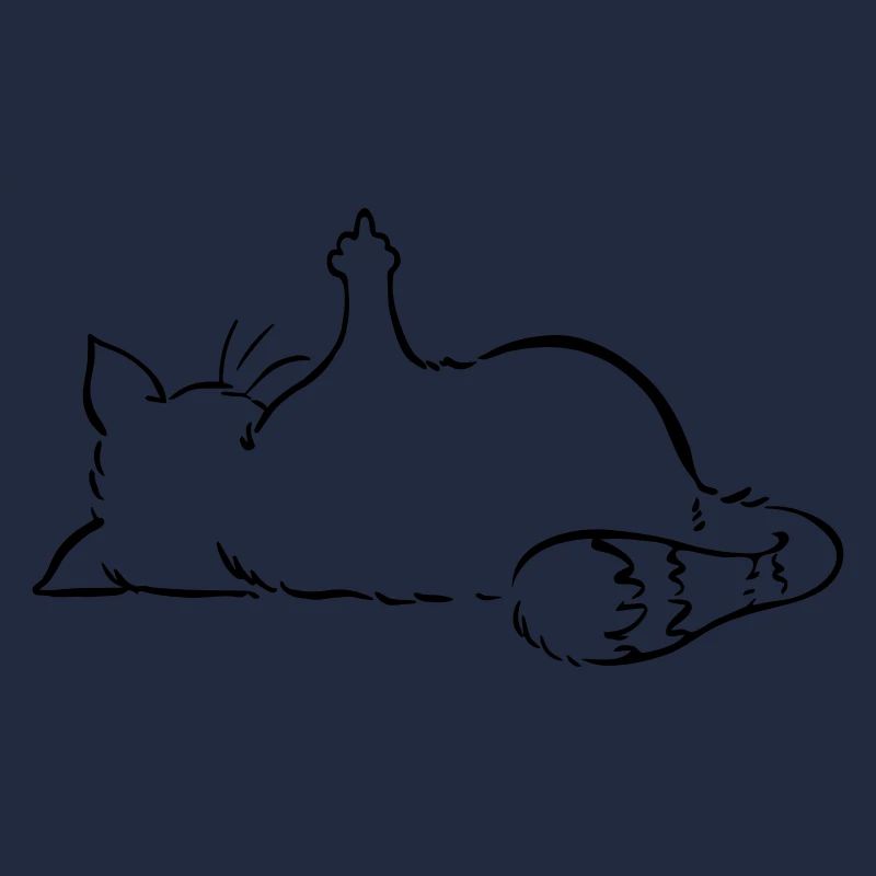 Katze Nö, Nein, Mittelfinger, nope, ohne Text