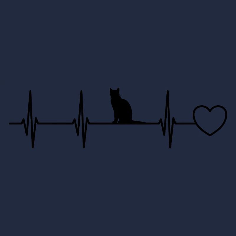 Herzschlag Katze Herz