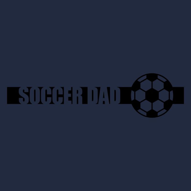 Stripe Soccer Dad Logo