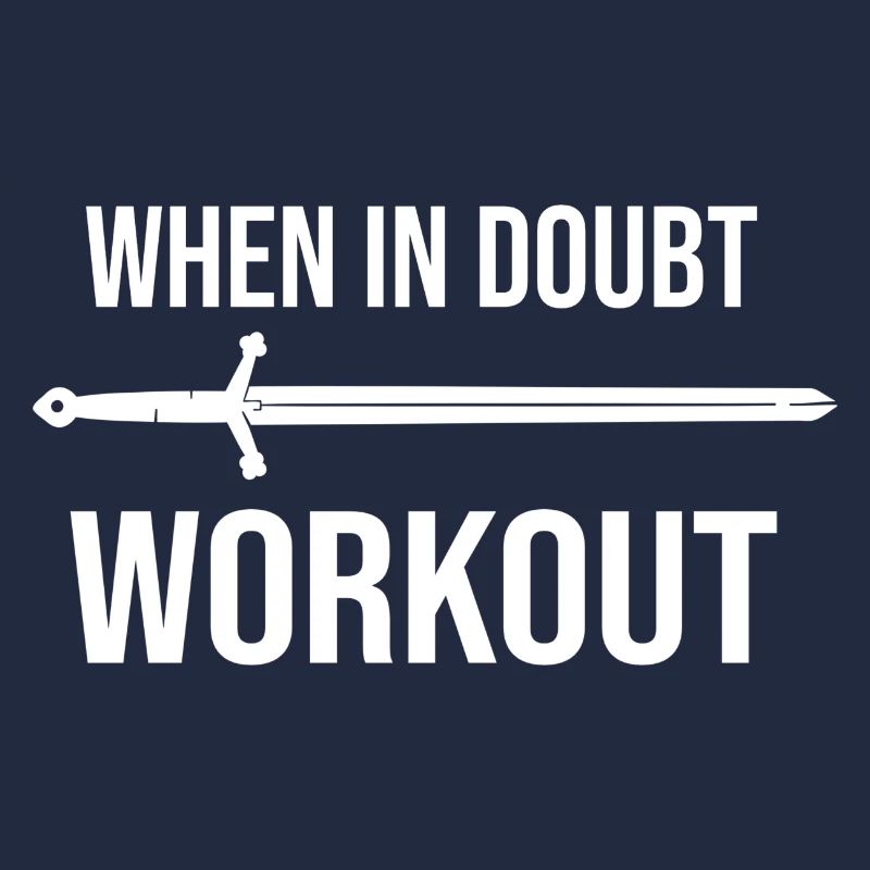 En cas de doute devise d’entraînement en blanc