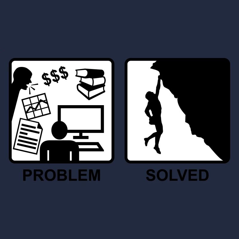 Klettern = Problem gelöst