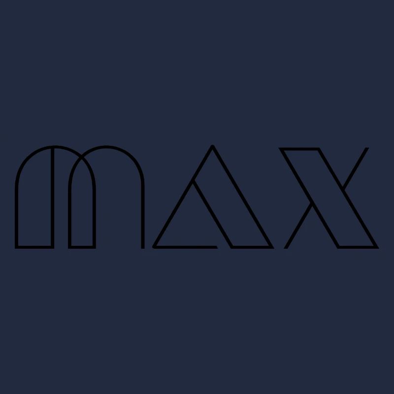 Name Max Modern Schwarz