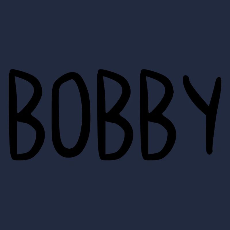 Bobby Custom Name Schriftart Text Geburtstag