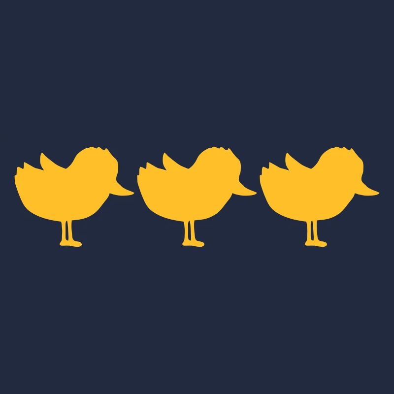 Team 3 Chicks Silhouette