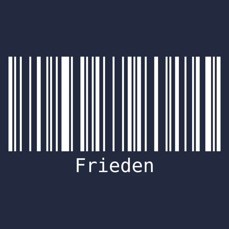 Frieden Barcode Friedenszeichen Strichcode Symbol