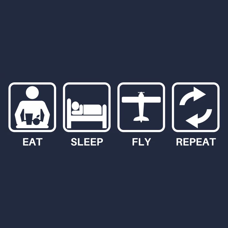 Eat sleap fly repeat