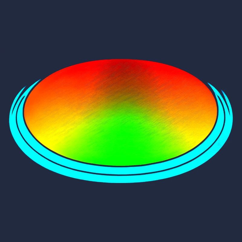 Rainbow gradient colorful cool retro trendy Art 1