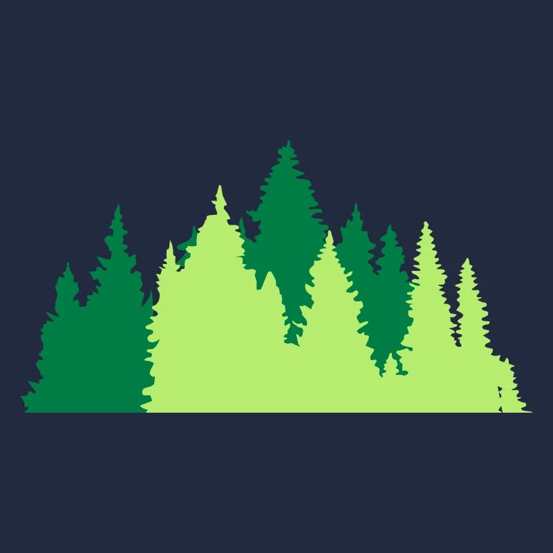 conifer forest tree forest conifer forest silhouette f