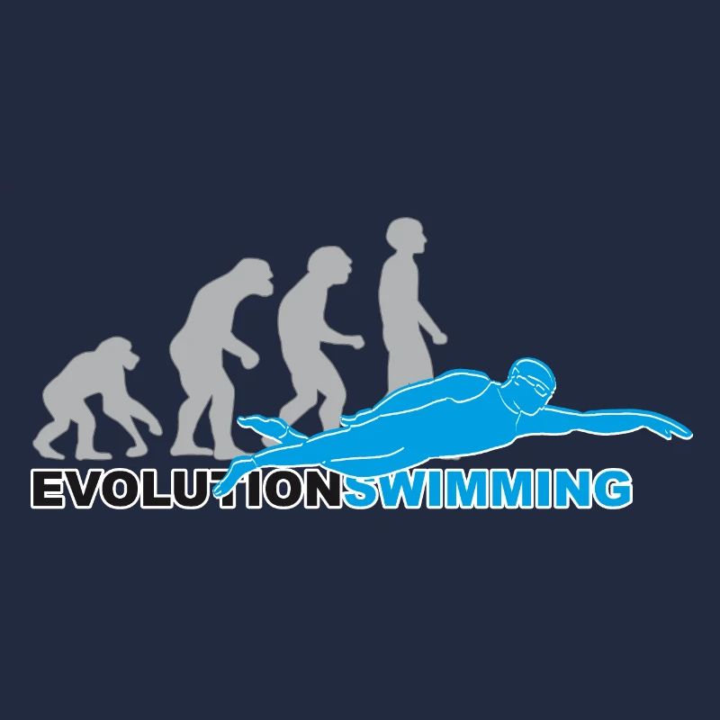 évolution nager, nager, nager, nageur