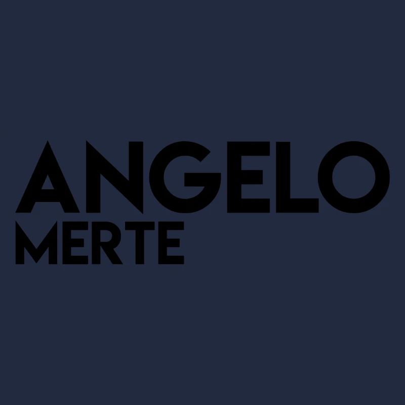 Angelo Merte Black on white