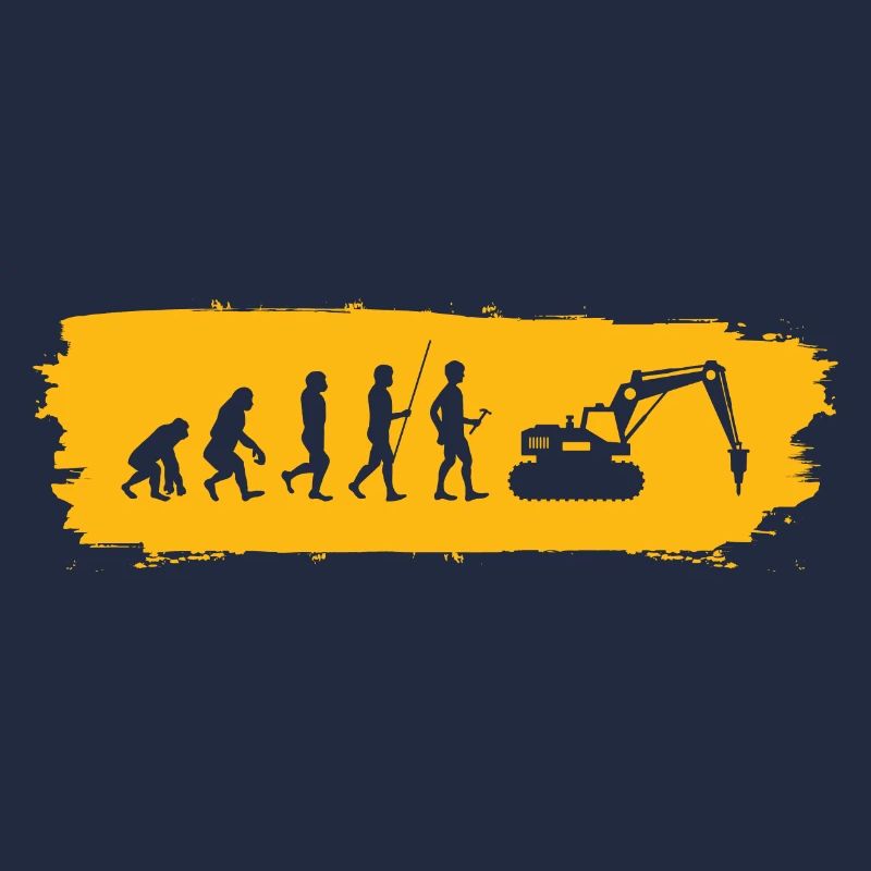 Evolution hin zum Bagger