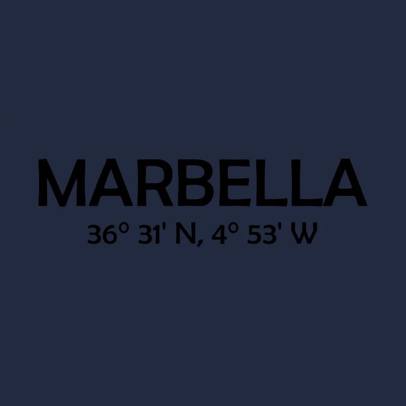 Marbella Coordinates Espana Spain Spainen