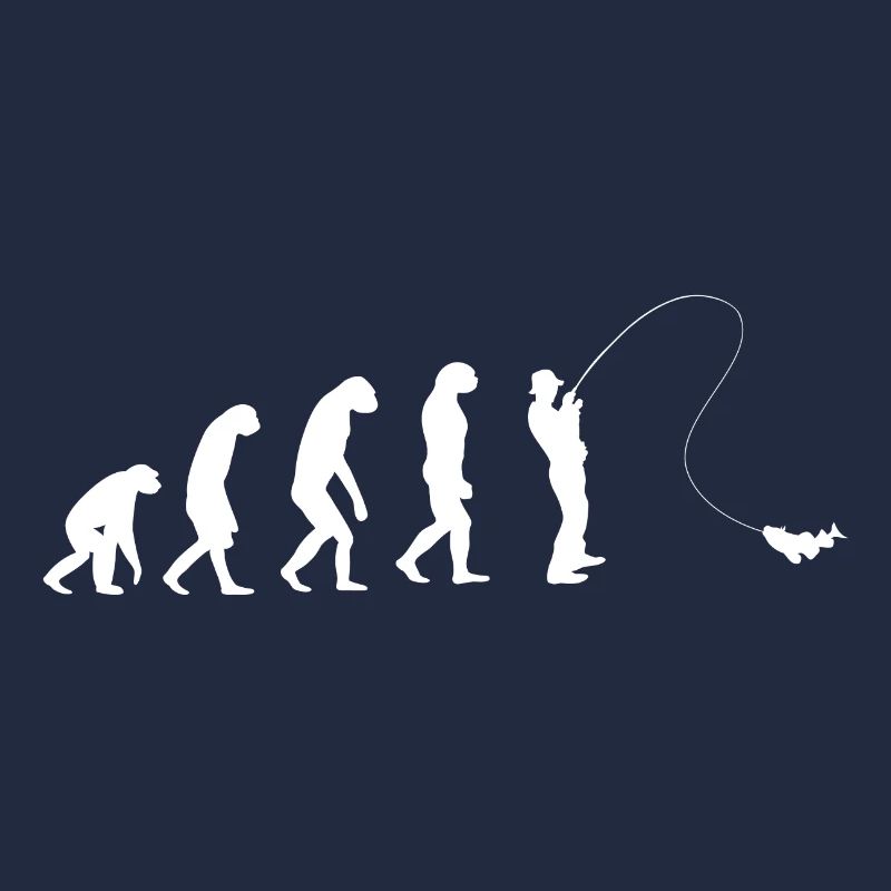 Darwin Evolution Menschenaffe Mensch Angeln Angler