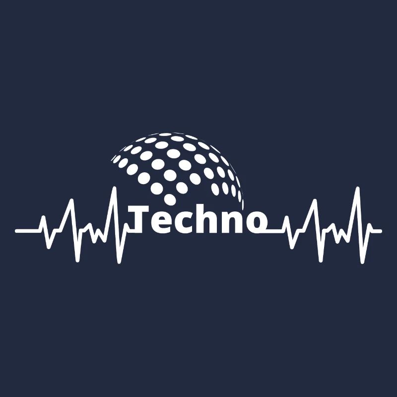 Techno Beat Heart ECG J’adore techno