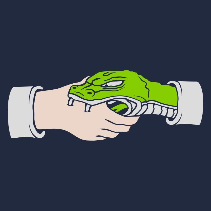 Greeting Handshake Snake Bites