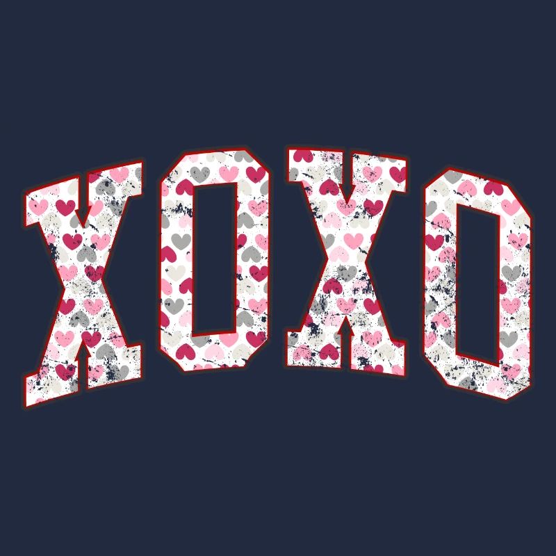XOXO Herz Retro Design Liebe