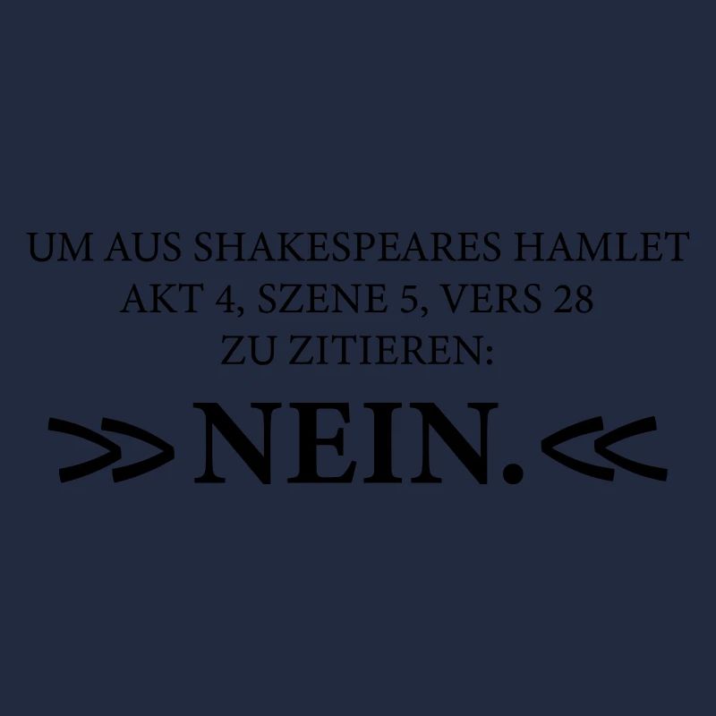 Citation de Hamlet de Shakespeare NON