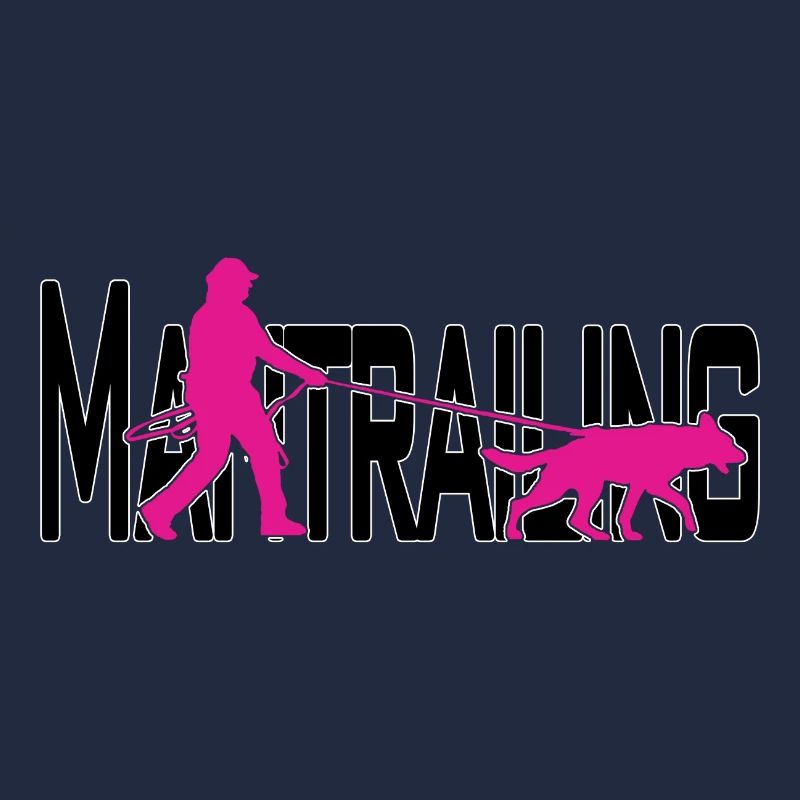 Mantrailing rose / noir