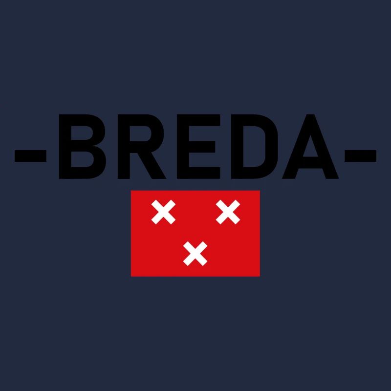 BREDA, Text mit Flagge