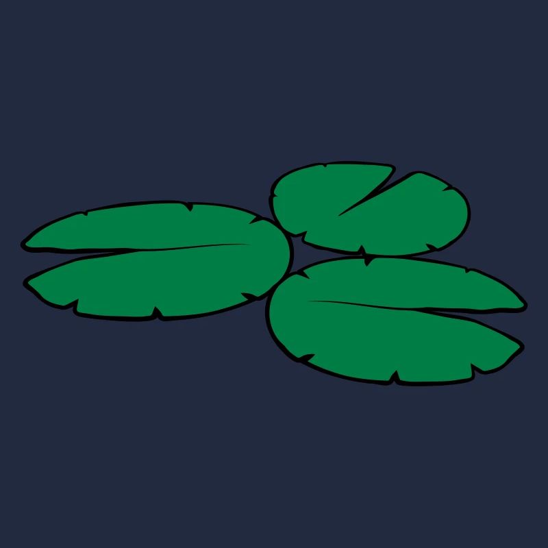 3 feuilles de nénuphar
