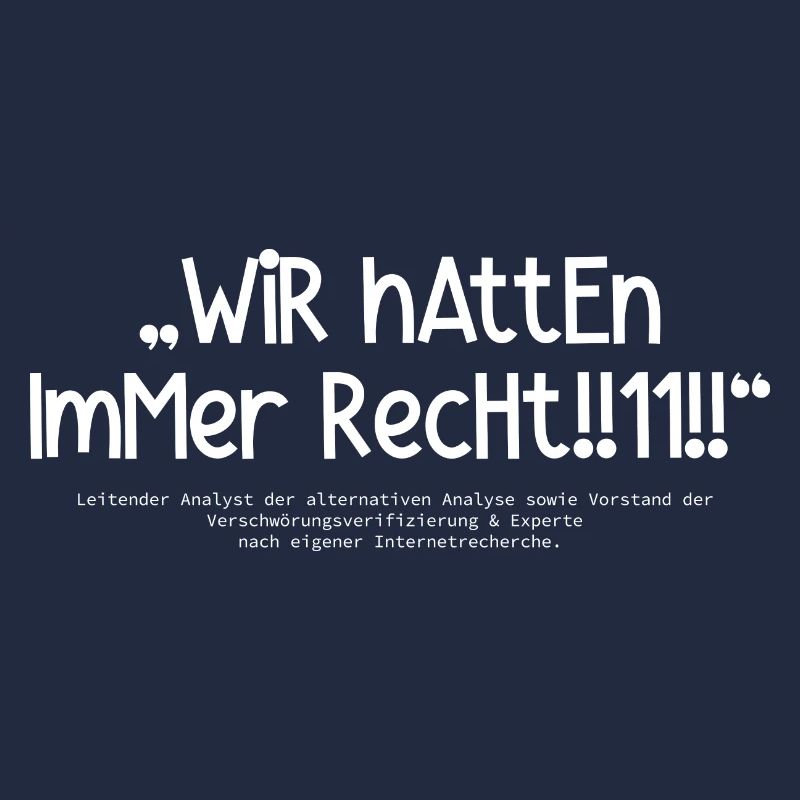 WiR hAttEn ImMer RechHt!!11!!
