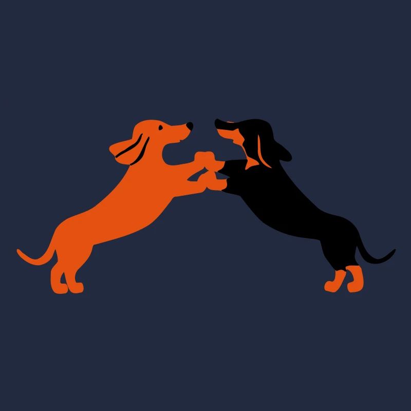 dog dancing teckel