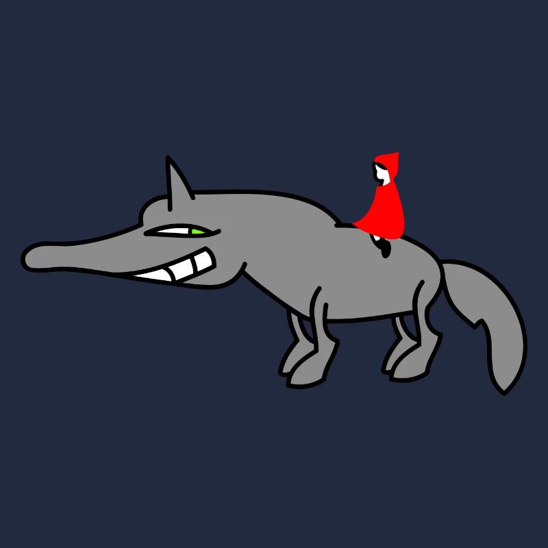 Wolf mit Rotkäppchen