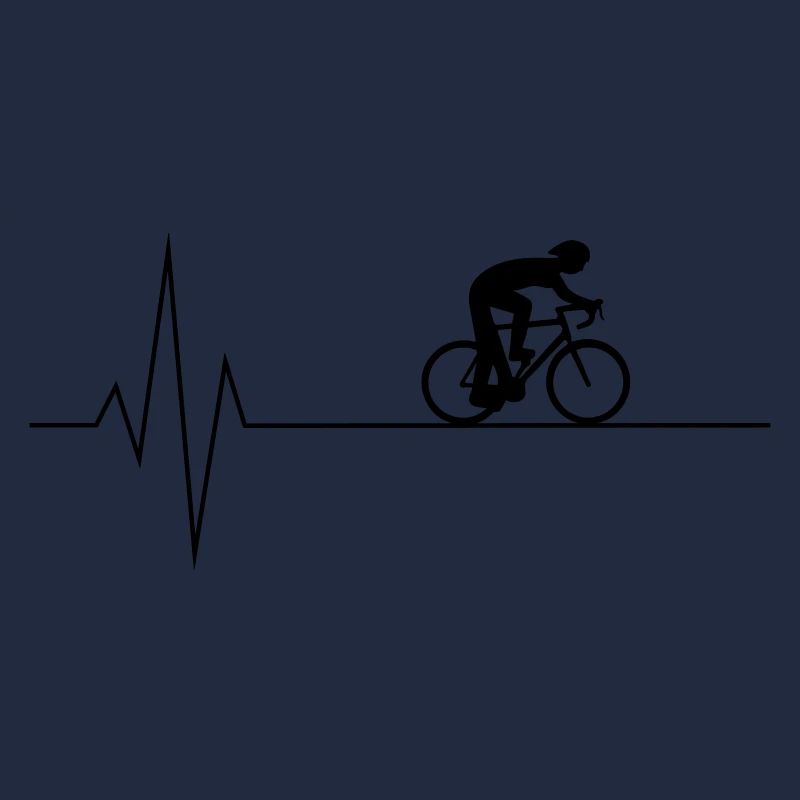 Herzschlag Radfahrer