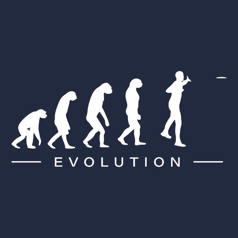 Discgolf Discgolfer Evolution Entwicklung