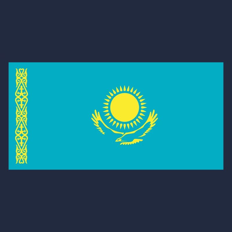 Kasachstan Flagge / Drapeau Kasachstan