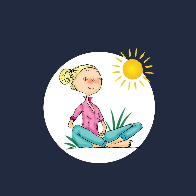 Fille, relax et soleil