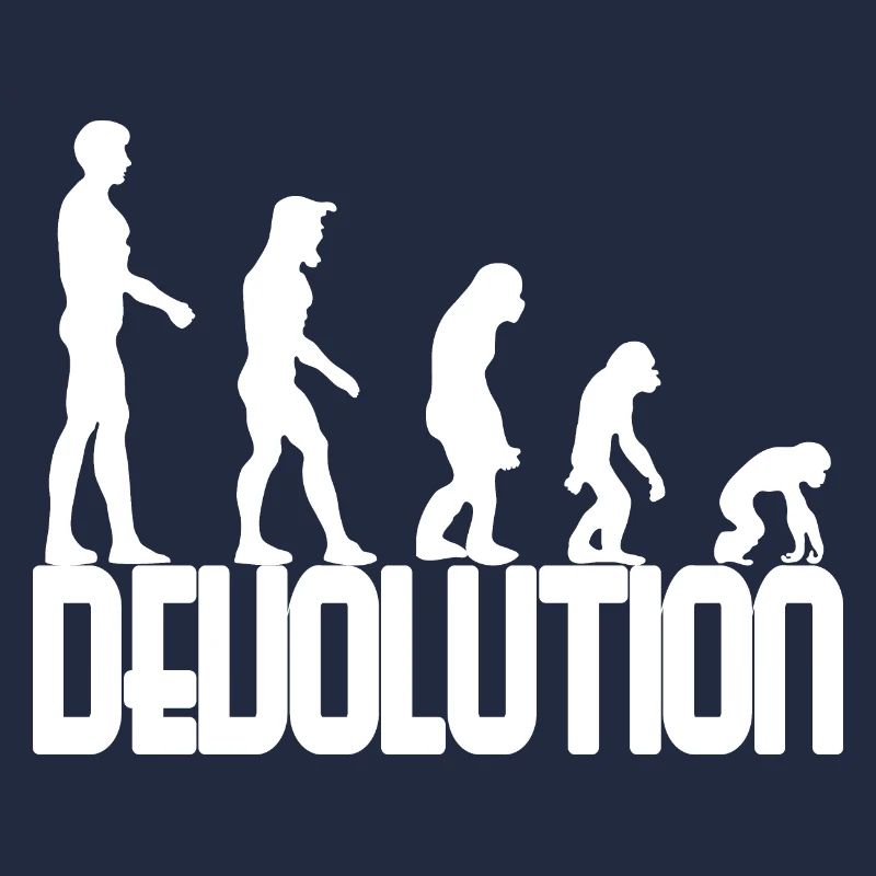 Devolution Evolution simple design