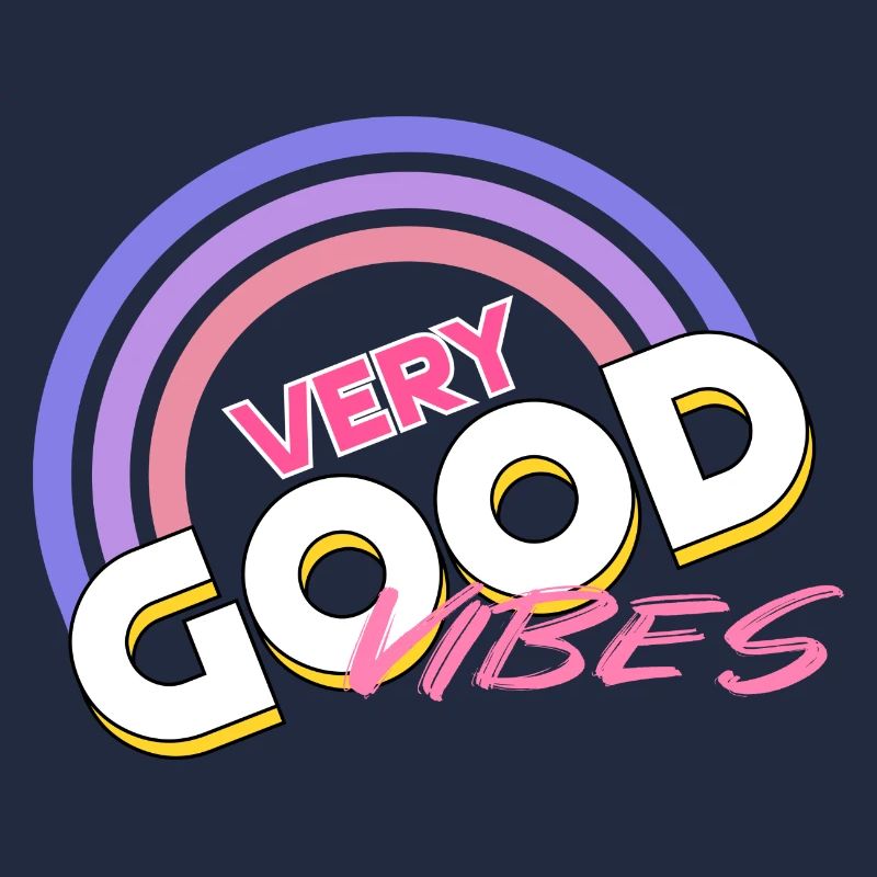 good vibes Regenbogen