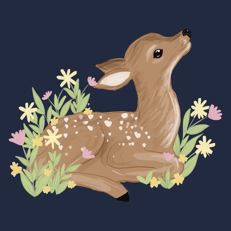 Fawn in spring