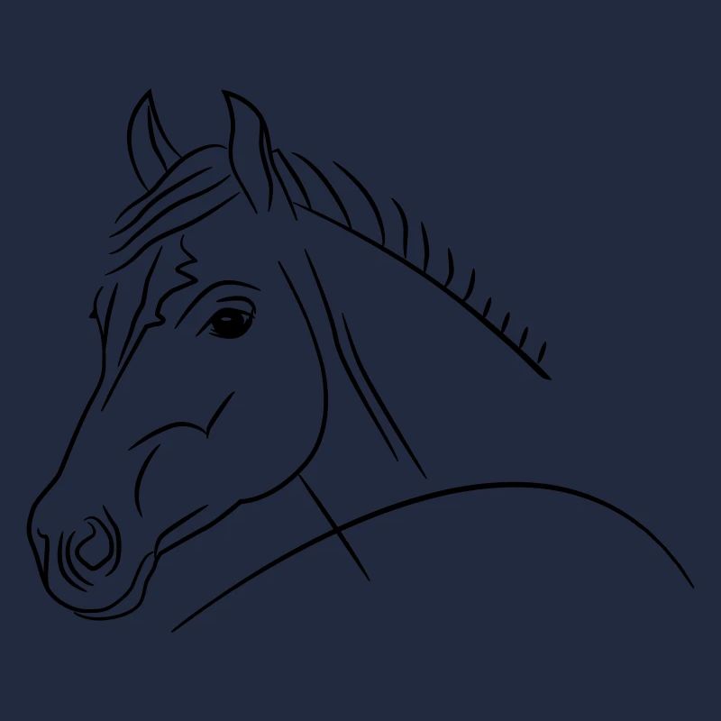 Pferdekopf-Illustration