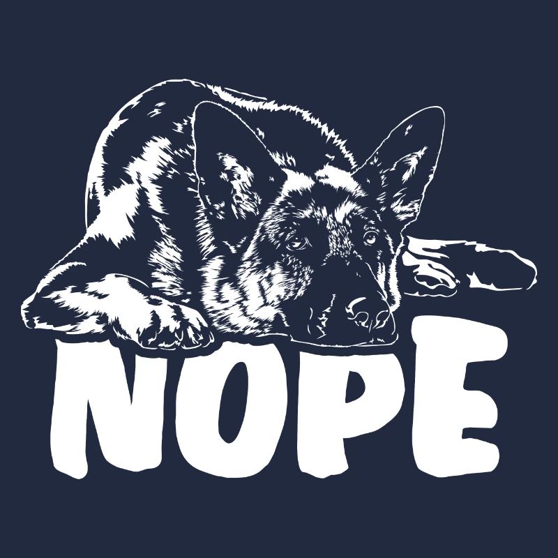 DEUTSCHER SCHÄFERHUND Nope Hundespruch Hunde
