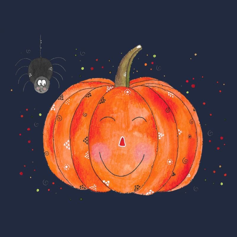 Kürbis Pumpkin Halloween Spinne