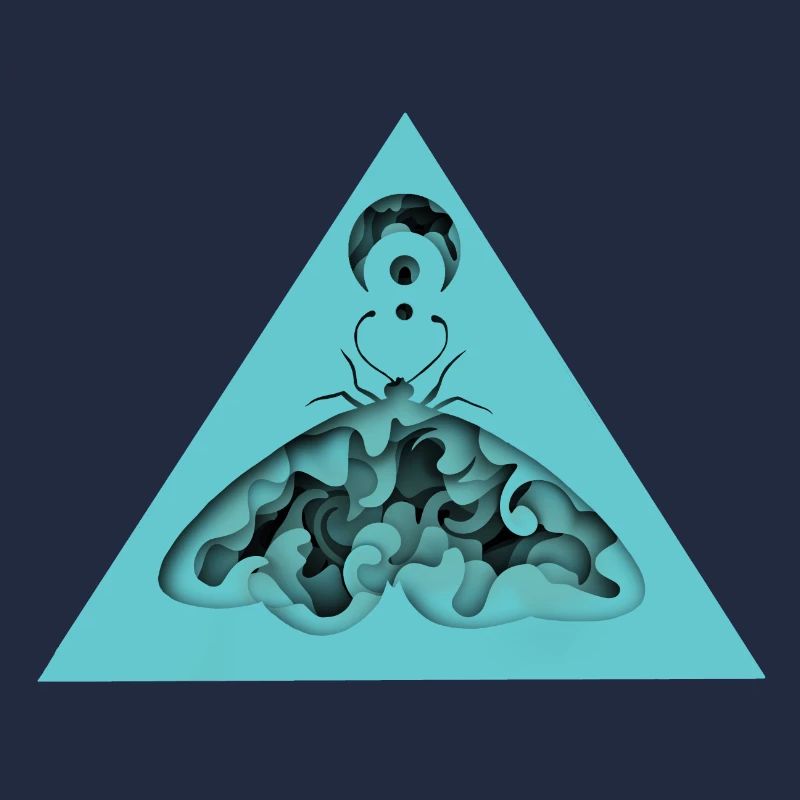 Infinity Moth - Boho Motten 3D Papercut Design