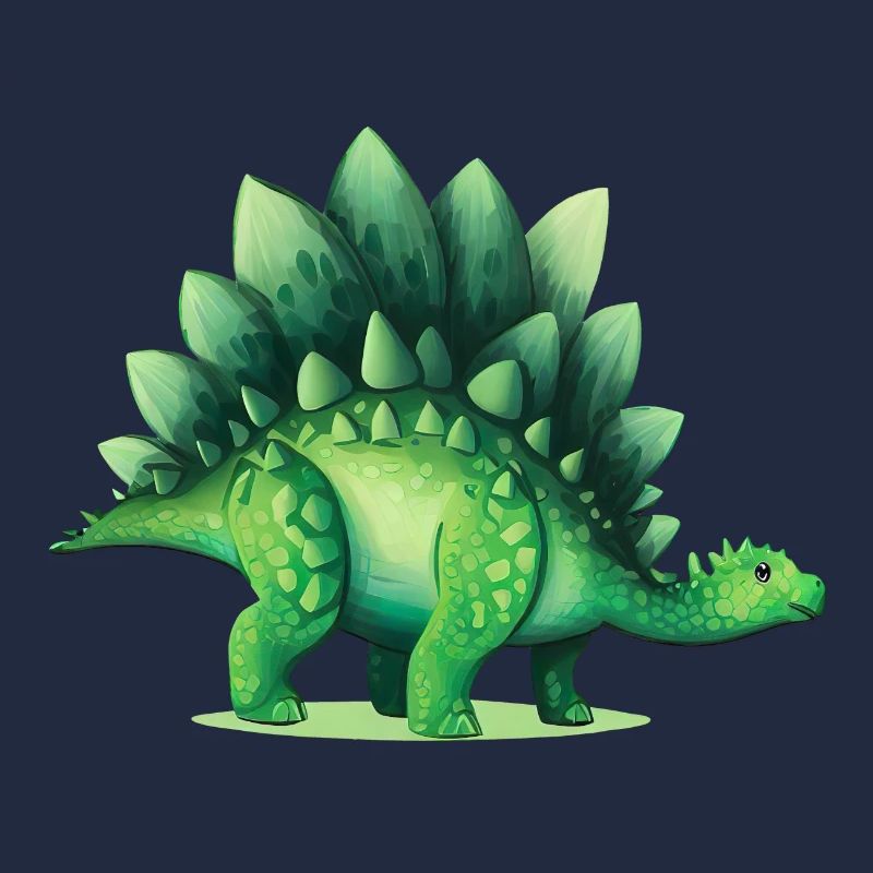 Dinosaur Stegosaurus Green Lizard Gift