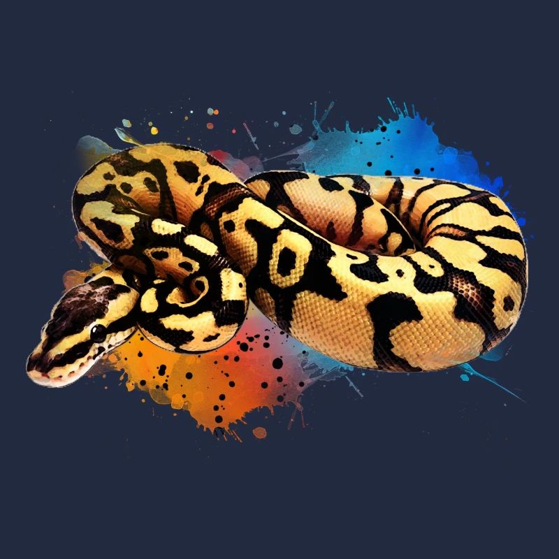 Ball Python Watercolor Reptile Keeper Snake Design