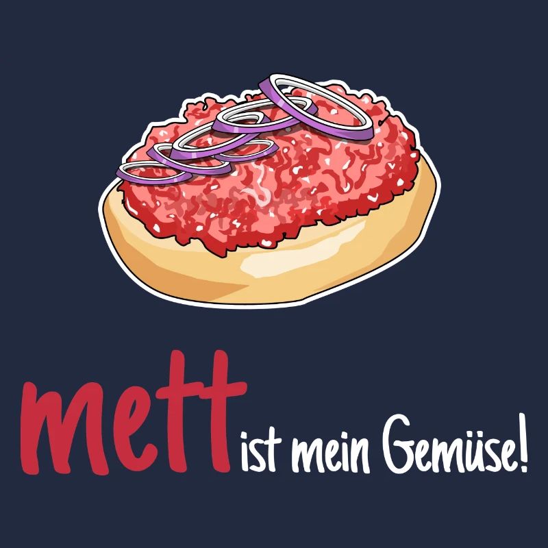 Mett Mettbrötchen Hackfleisch Lustig Geschenk