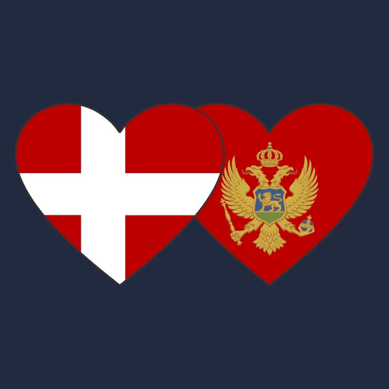Danemark Drapeau du Monténégro