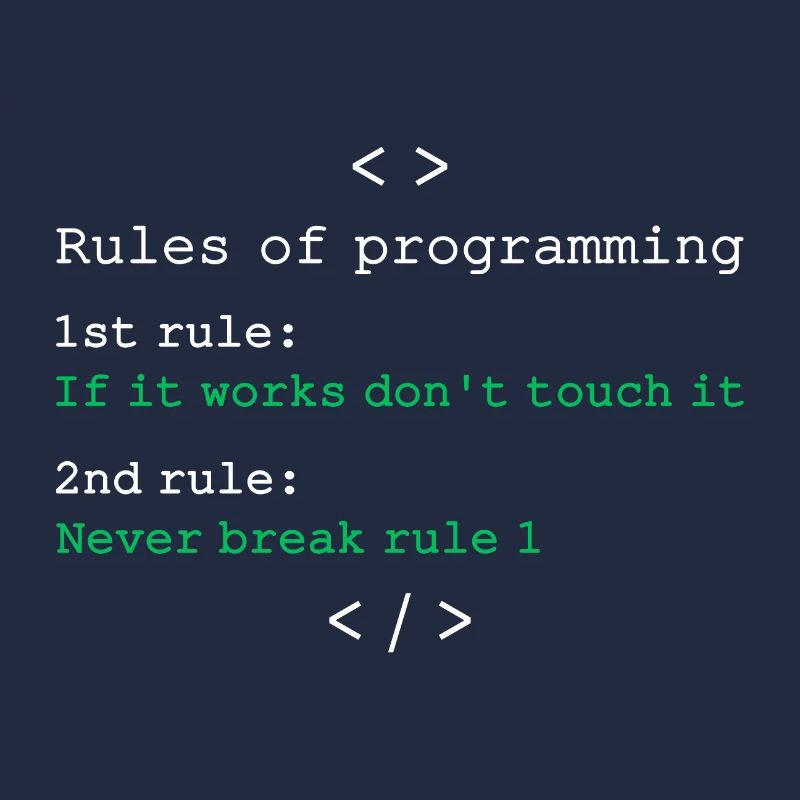 Regeln der Programmierung