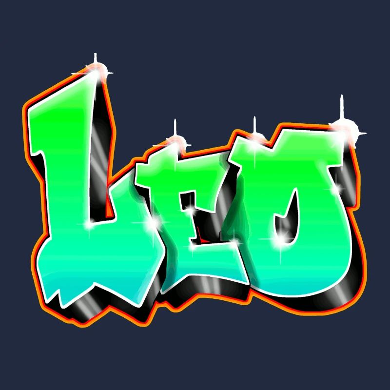 Leo Graffiti Green
