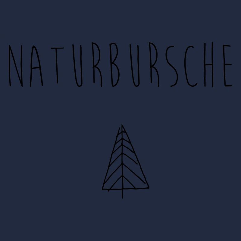 Nature boy with tree black gift idea