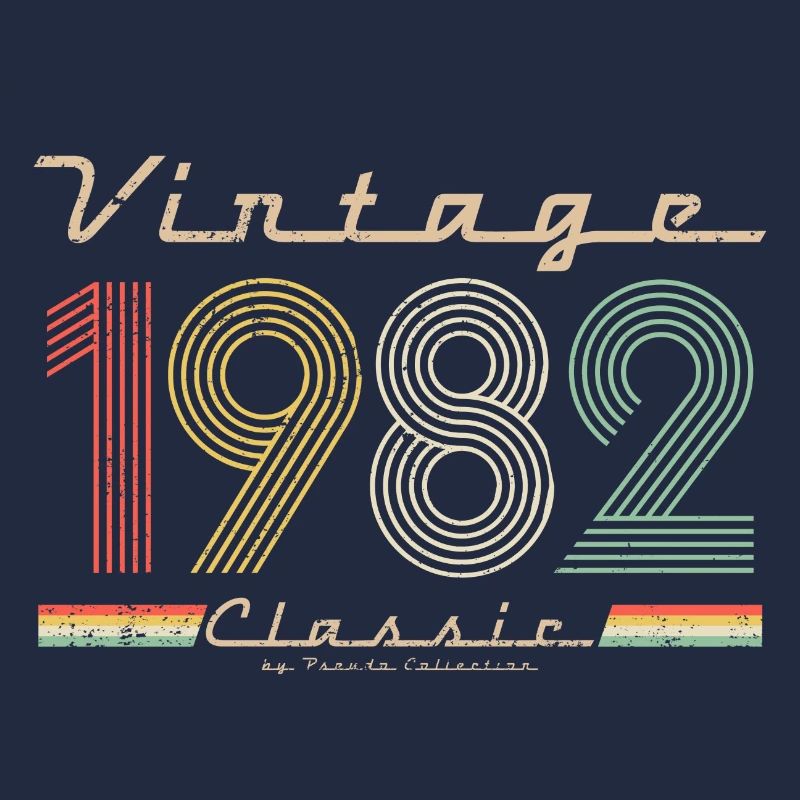 Vintage Classic 1982 Pseudo Retro Geburtsjahr