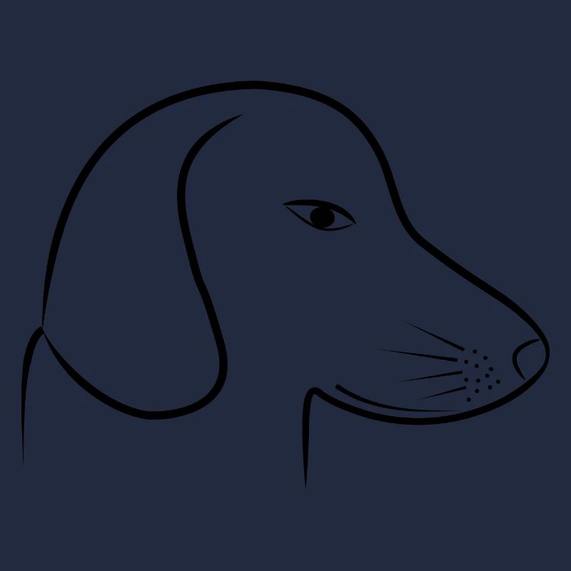 tête de teckel mignon