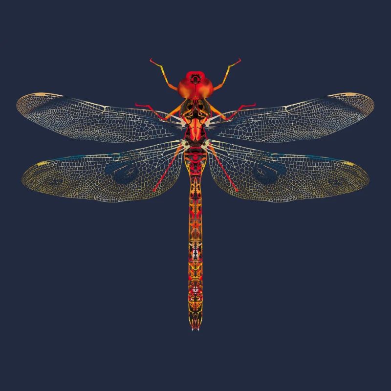 Libelle farbenfroh